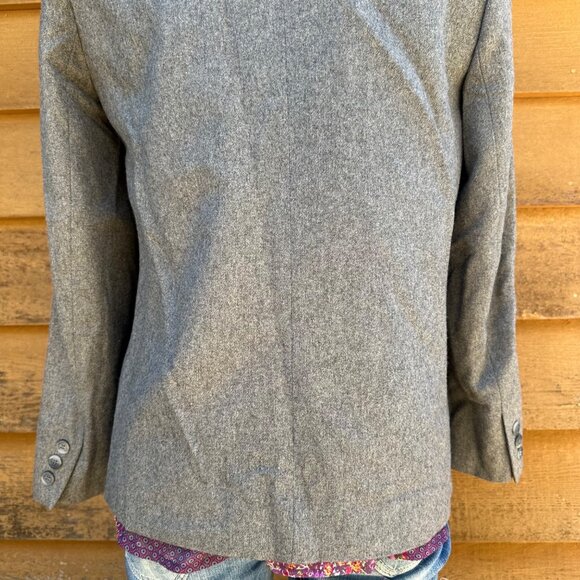 Vintage John Meyer Wool Grey Business Blazer Woman’s Size 12 - Picture 9 of 9